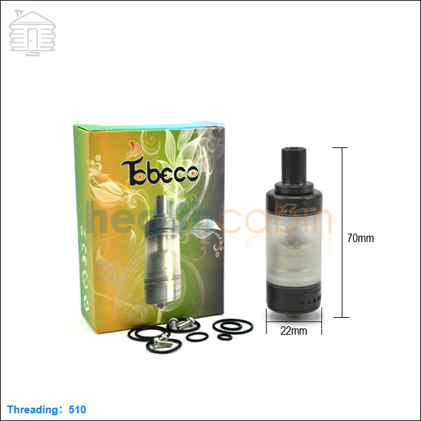 Tobeco Hurricane Black Rebuildable Atomizer (Clone)